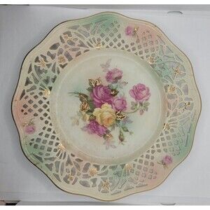 Vintage Schumann Arzberg Bavaria Reticulated Plate Germany